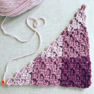 Gingham / Check Corner to Corner, C2C, Blanket Crochet Pattern, 2 patterns in one gingham & striped blocks with Picture Tutorial beginner image 2