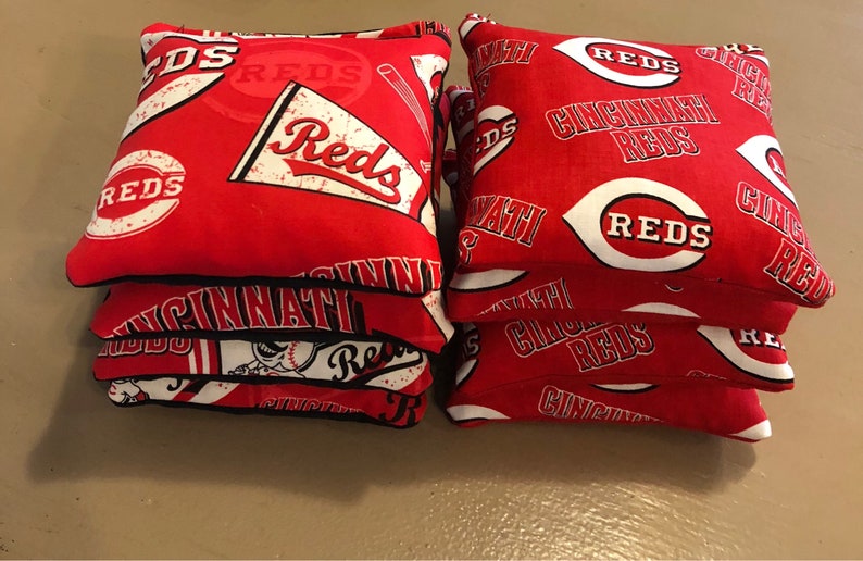 Cornhole Bags Cincinnati Reds MLB Set of 8