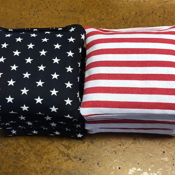 Cornhole Bags - Set of 8: 4 each  2 colors. ACA Regulation. Fast Shipping! You Pick 2 Colors.