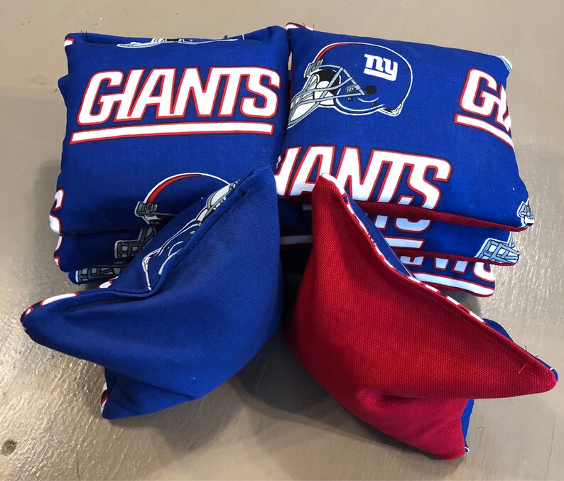 New York Giants Set of 8 NFL Cornhole Bags