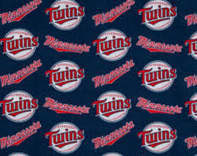 Minnesota Twins Fabric 100% Cotton Officially Licensed