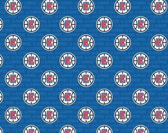 LA Clippers Los Angeles Fabric Basketball 100% Cotton Officially Licensed