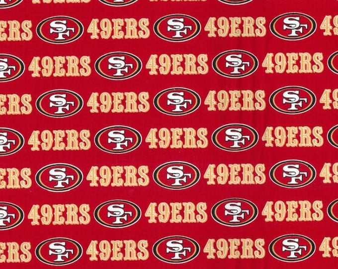 San Francisco 49ers Fabric 100% Cotton Officially Licensed