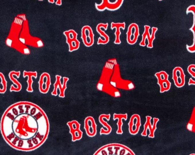 Boston Red Sox Licensed FLEECE fabric Fabric Traditions Brand Officially Licensed