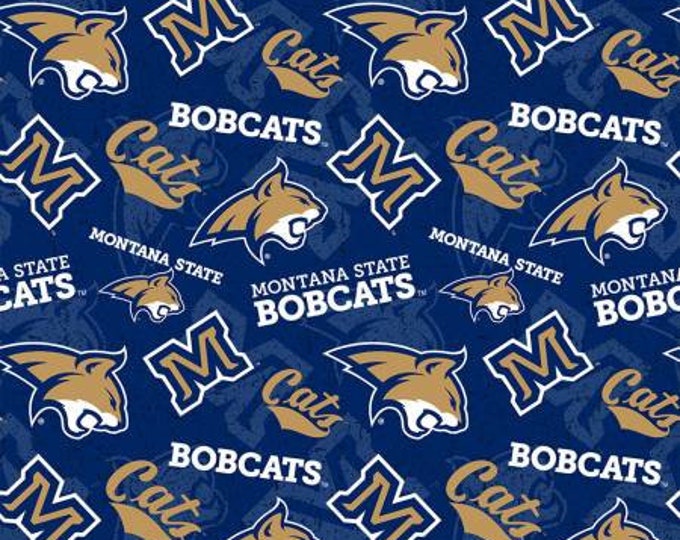 Montana State CATS Bobcats 100% Cotton Tone on Tone