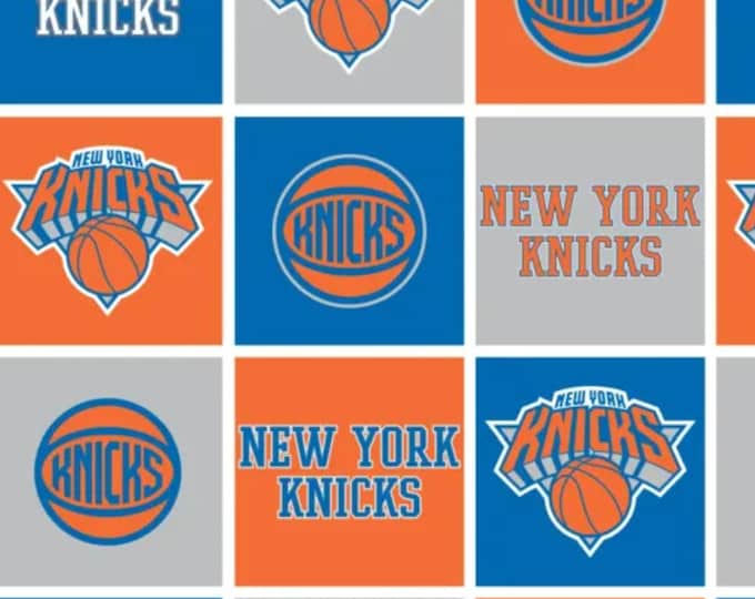 New York Knicks NBA Licensed FLEECE fabric. Officially Licensed