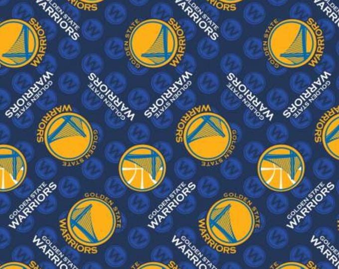 Golden State Warriors Licensed FLEECE fabric. See Description for actual measurements available. Officially Licensed