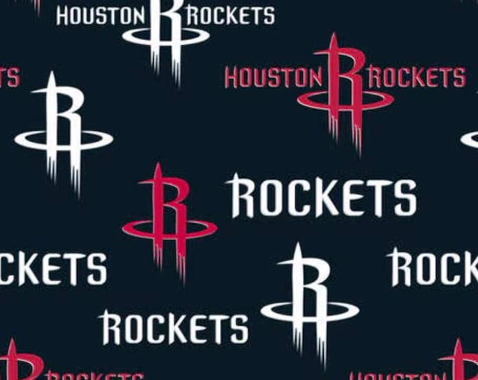 Houston Rockets NBA Licensed FLEECE fabric. Basketball Officially Licensed