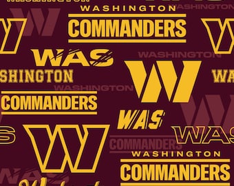 Washington Commanders Cotton Fabric 100% Cotton Officially Licensed