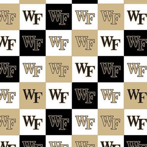 Wake Forest Fabric 100% Cotton Officially Licensed