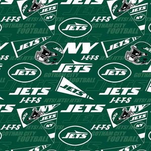 New York Jets cotton Licensed NFL football fabric 100% cotton Officially Licensed