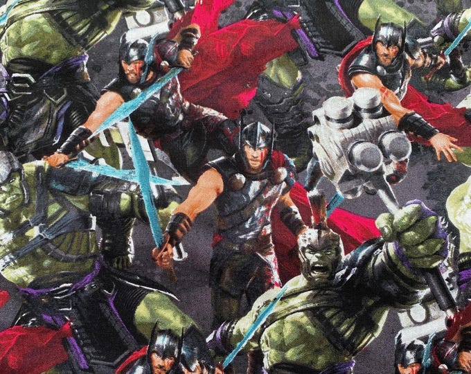 Thor Ragnarok Cotton Fabric 100% Cotton Officially Licensed