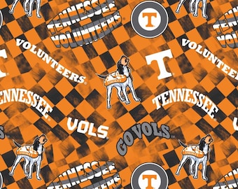 Tennessee Volunteers 100% Cotton Check Allover Officially Licensed