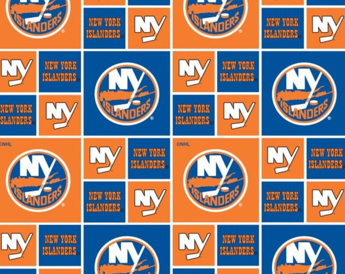 New York Islander Cotton Fabric 100% Cotton Officially Licensed