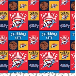 Oklahoma City Thunder Basketball OKC 100% Cotton Officially Licensed