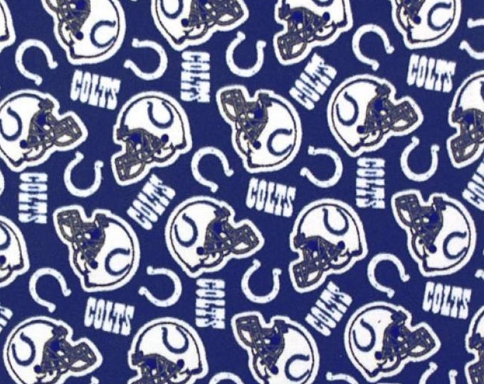 Indianapolis Colts Licensed FLEECE fabric. See Description for actual measurements available. Officially Licensed