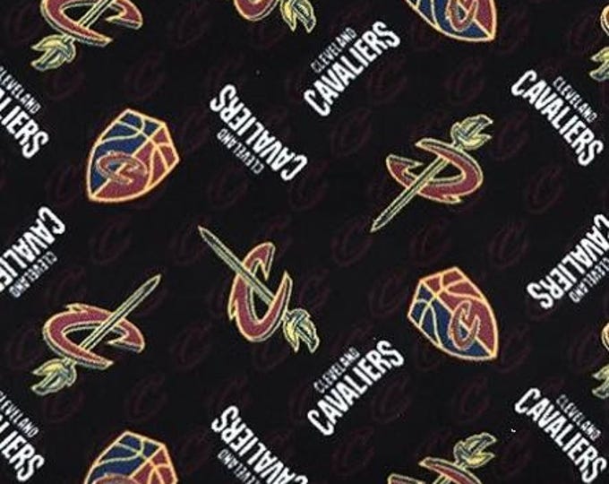 Cleveland Cavaliers Cavs  NBA Licensed FLEECE fabric. Officially Licensed