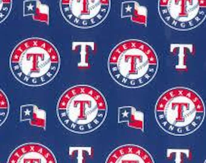 Texas Rangers Fabric 100% Cotton Officially Licensed