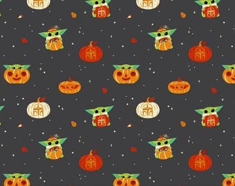 Star Wars The Mandalorian Halloween Cotton Fabric 100% Cotton Officially Licensed