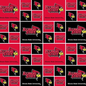 Illinois State 100% Cotton fabric quilting cotton Officially Licensed