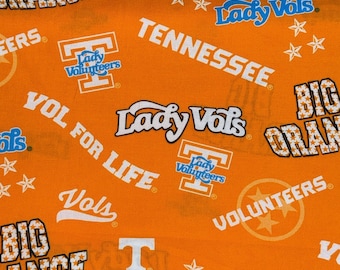 Tennessee Volunteers Lady Vols Volunteers 100% Cotton Officially Licensed