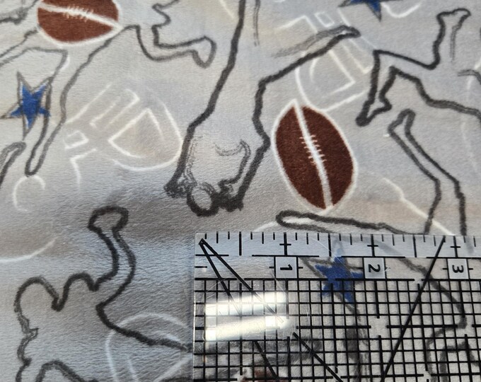 Touchdown! Cuddle Steel Shannon Fabrics by the yard