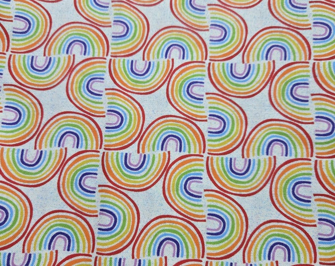 Rainbows cotton Fabric 100% Cotton