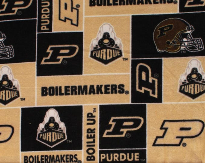 Purdue Boilermakers Licensed FLEECE fabric Officially Licensed