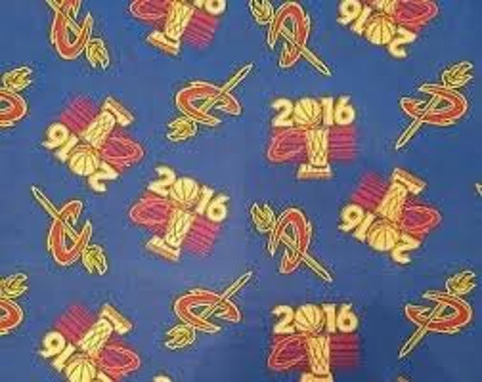 Cleveland Cavs 2016 Championship Cotton Fabric Cavs Basketball 100% Cotton Officially Licensed