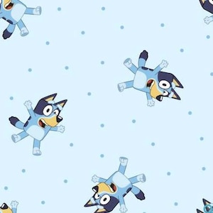 Bluey Cartoon Licensed FLEECE fabric.