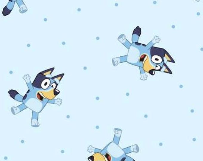 Bluey Cartoon Licensed FLEECE fabric.