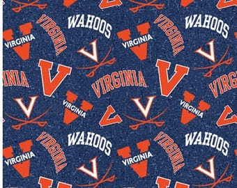 University of Virginia Cavaliers 100% Cotton Wahoos Officially Licensed