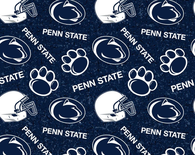 Penn State  Nittany Lions 100% Cotton Tone on Tone Officially Licensed