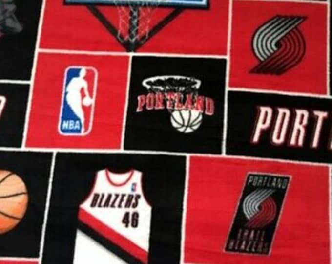 Portland Trail Blazers Licensed FLEECE fabric. See Description Officially Licensed