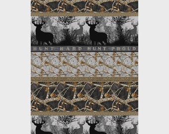 Camouflage Realtree Patriotic Shelf #10454 100% Cotton Camo