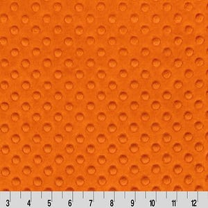 Shannon Fabrics Cuddle Dimple Dot Orange Minky 100% Polyester Bild 1