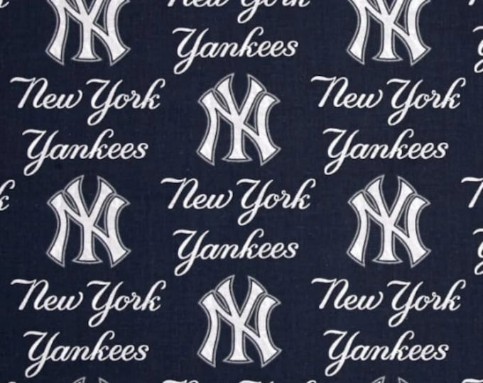 New York Yankees Baseball Fabric 100% Cotton Officially Licensed