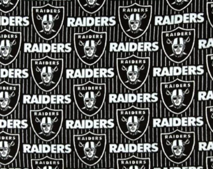 Raiders Licensed FLEECE fabric. Las Vegas Raiders Officially Licensed