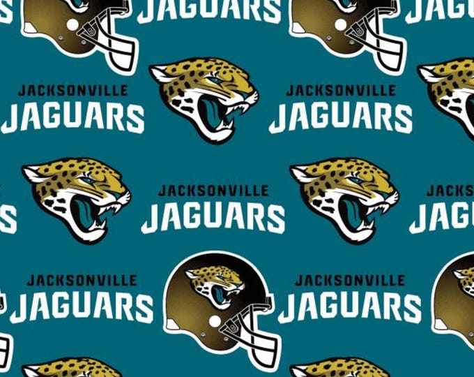 Jacksonville Jaguars Licensed FLEECE fabric. See Description for actual measurements available. Officially Licensed