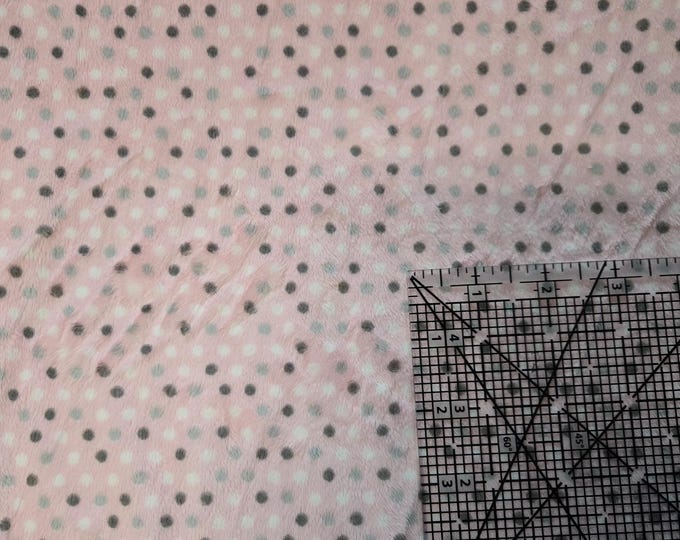 Dottie Dot Cuddle Pink Shannon Fabrics by the yard