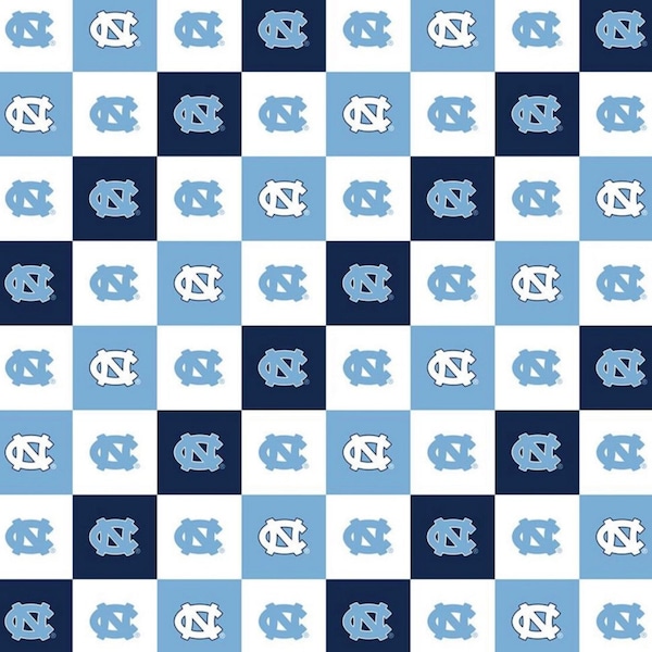 North Carolina Tar Heels Check 100% Cotton