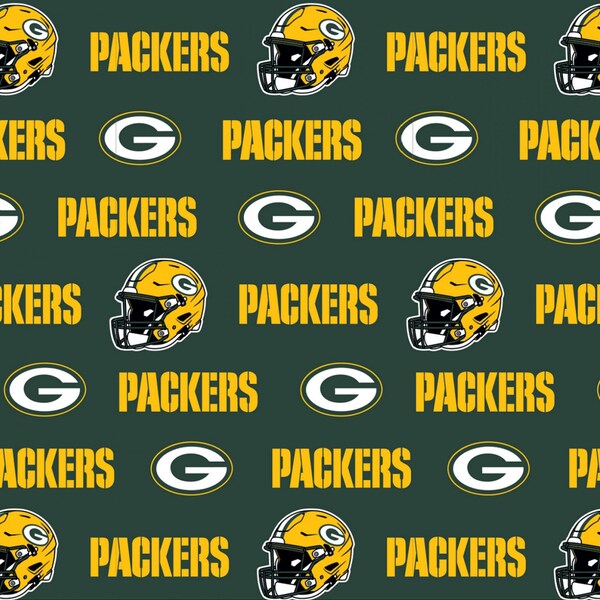 Green Bay Packers Fabric - Etsy