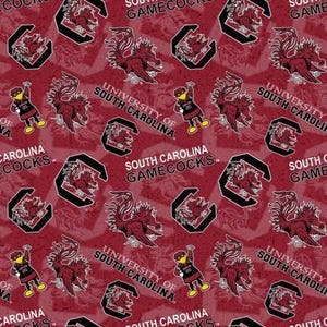 USC Gamecocks South Carolina 100% Cotton Tone on Tone Officially Licensed