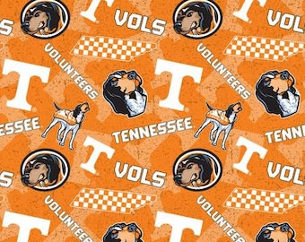 Tennessee Volunteers 100% Cotton Tone on Tone Officially Licensed
