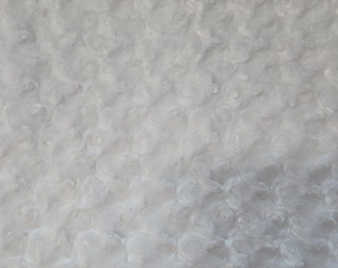 Shannon Fabrics by the yard Snow White Cuddle Rose