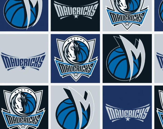 Dallas Mavericks Fleece fabric NBA Licensed FLEECE fabric. Officially Licensed