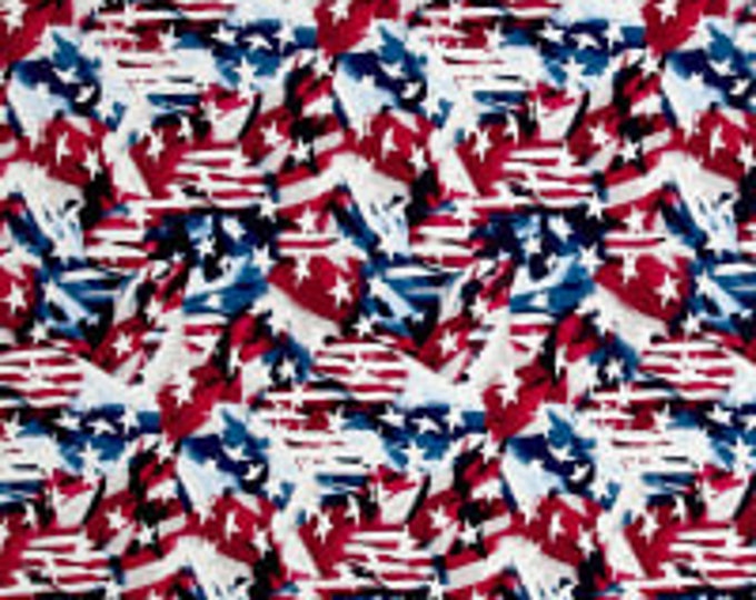 Patriotic Flag Cotton Fabric 100% Cotton