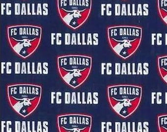 FC Dallas MLS Soccer Cotton Fabric 100% Cotton Officially Licensed