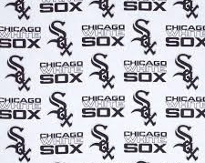 Chicago White Sox Fabric 100% Cotton BY THE YARD Officially Licensed