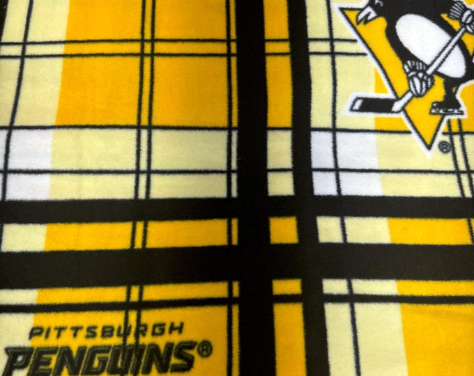 Pittsburgh Penguins Licensed FLEECE fabric. See Description for actual measurements available. Officially Licensed